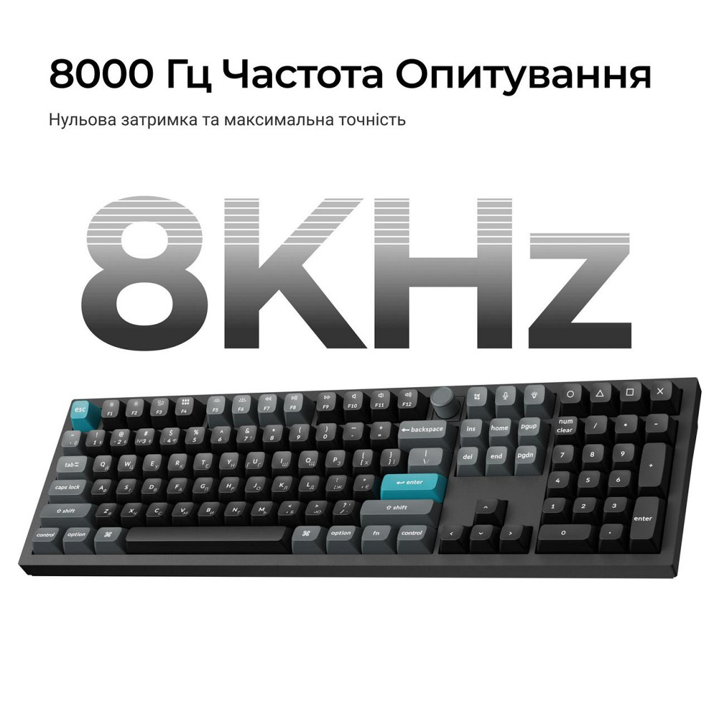 Клавіатура бездротова Keychron Q6 Ultra Keychron Red Switch Black RGB (Q6U-M1-UA) ( 29670 ) Харьков - изображение 10