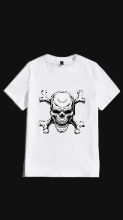 Футболка мужская с принтом  42 Белая 2664090333 Днепр