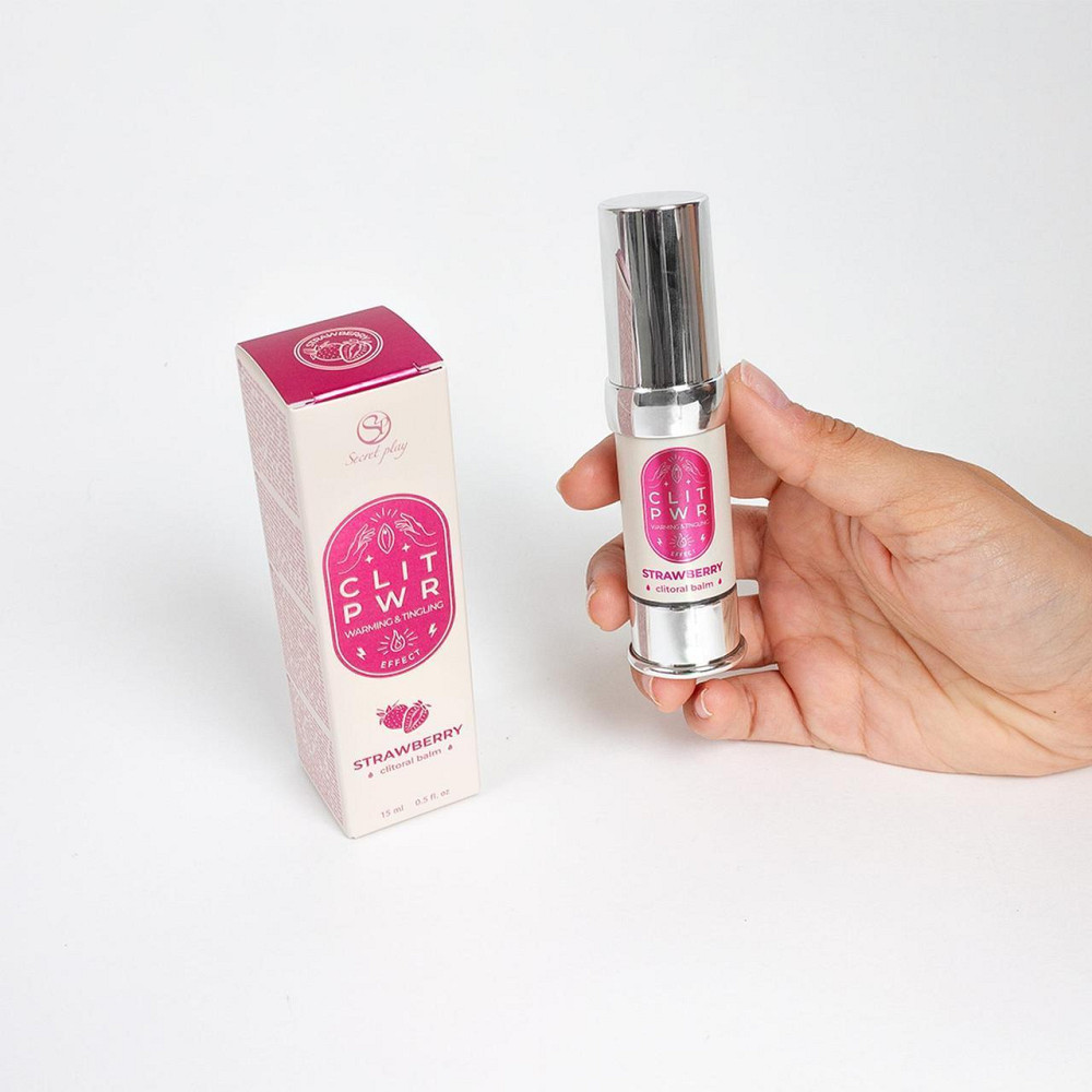 Рідкий вібратор CLIT PWR STRAWBERRY CLITORAL BALM Sex Aura Київ - фото 5