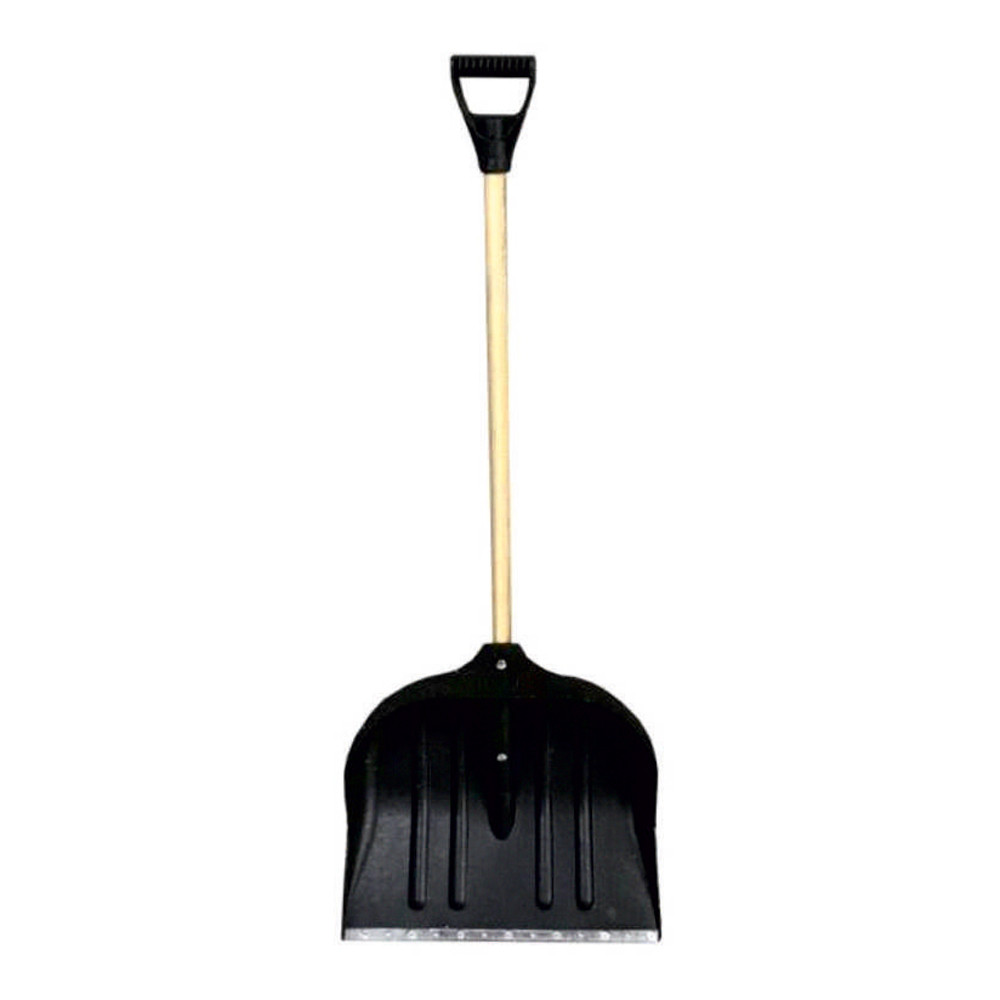 Grad Лопата для снега/зерна пластиковая с оцинкованной планкой Standard 395×395мм с деревянным Київ - фото 1