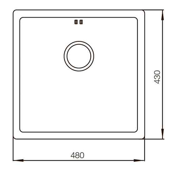 Мийка Mixxus MX4843-220x1.0-PVD-Bronze   ( MX0558 ) 37125 Харків