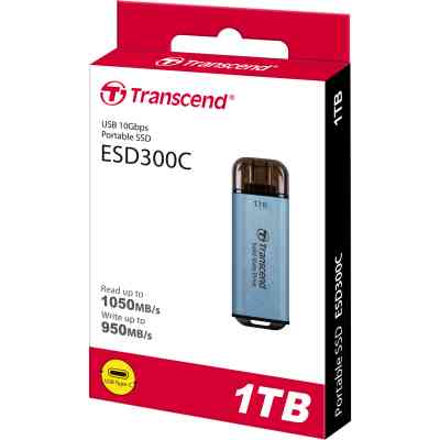 Накопитель SSD USB Type-C 1TB ESD300 Transcend (TS1TESD300C) Винница