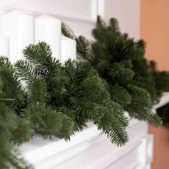 Гірлянда хвойна 2 м зелена новорічна преміум Київ