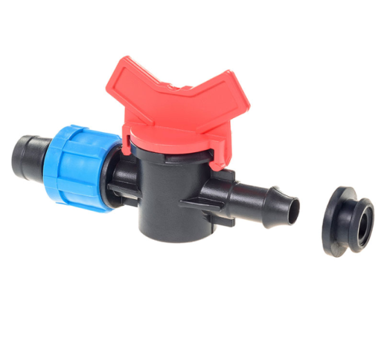 Кран стартовий з гумкою для стрічки крапельного поливу Дніпро