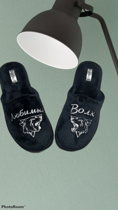 Тапочки с вышивкой женские мужские тапки на заказ от производителя Одесса - изображение 2