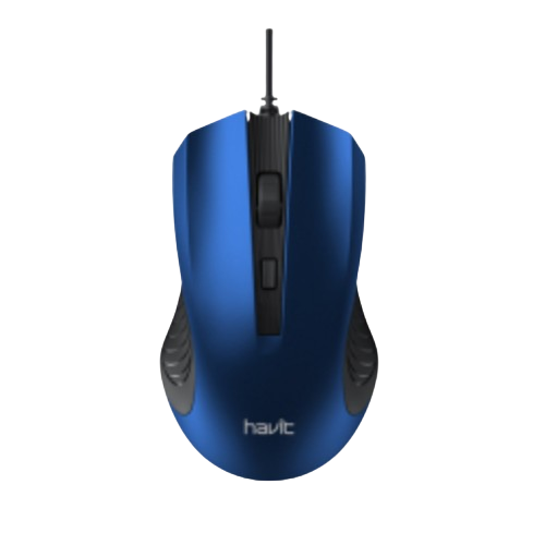 Мишка дротова Havit HV-MS752 чорний/синій Житомир - изображение 1
