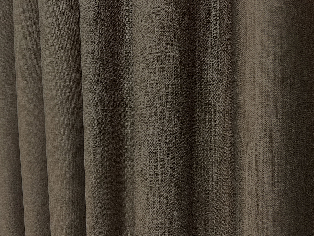 Комплект готових штор VR-Textil Шеніл однотонний № 1591ш Кавовий 150х270 см 2 шт (33-0556) Київ - фото 16