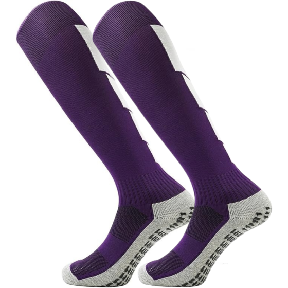 Гетри спортивні, футбольні, тренувальні, ігрові з антиковзаючим покриттям фіолетові ,розмір L Кам'янець-Подільський