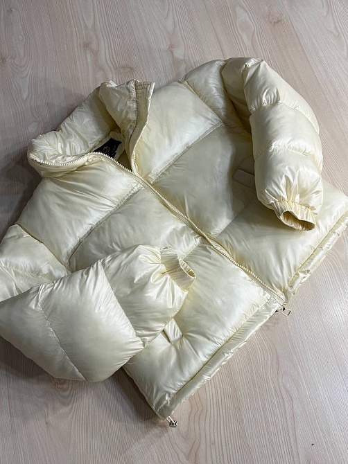 Куртка жіноча Lady Yep 10015 коротка глянцева пуффер молочна, молочний, 44 Київ - фото 3