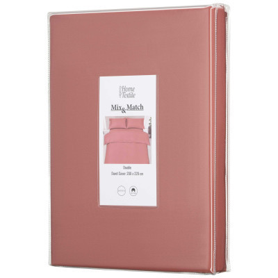 Пододеяльник Ardesto Mix&Match 100% хлопок, сатин коричневый светлый 200х220 см (ART2022DVO) Винница - изображение 2