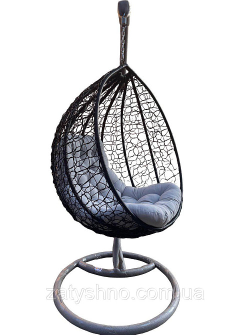 Ротангове крісло кокон з подушкою Київ - фото 5