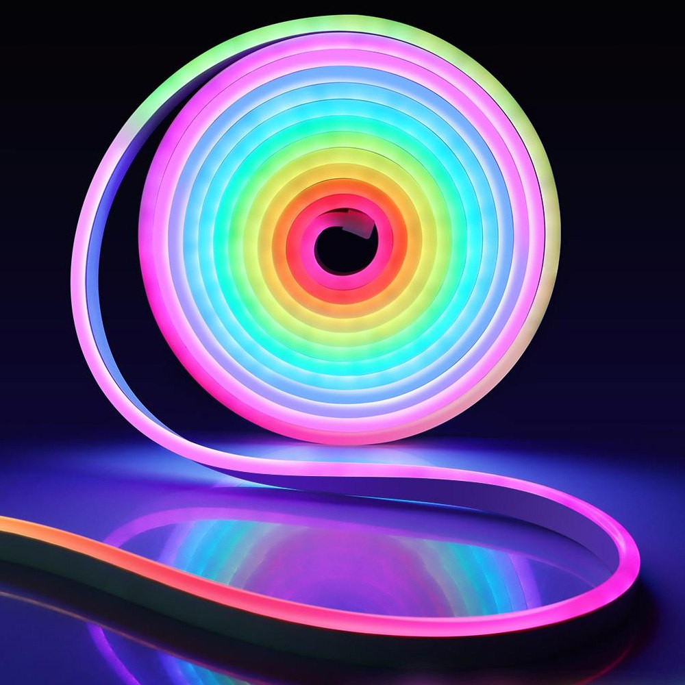 Розумна неонова стрічка RGB від USB, 5м, з Bluetooth + Пульт, SFK-11 / Гнучкий неон / Гнучка світлодіодна стрічка Київ - фото 2