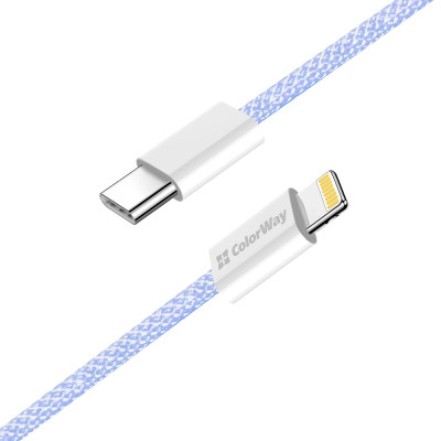 Дата кабель USB-C to Lightning 1.0m 27W purple ColorWay (CW-CBPDCL061-PU) Винница - изображение 11