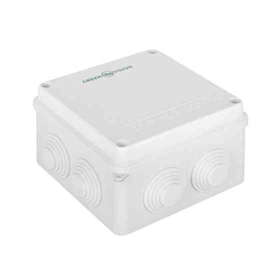 Коробка розподільна 100х100х70 IP65 зовнішня з резинками Київ