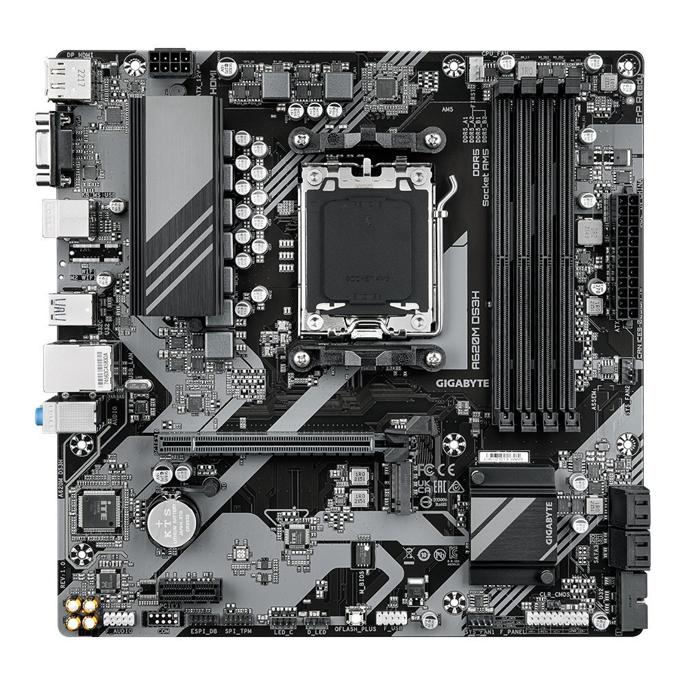 Материнська плата Gigabyte A620M DS3H Socket AM5 microATX Харьков - изображение 2