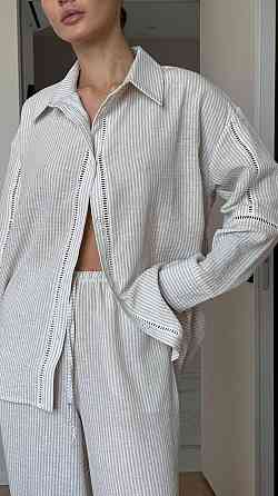 Жіночий домашній комплект-трійка Бежевий S Харків