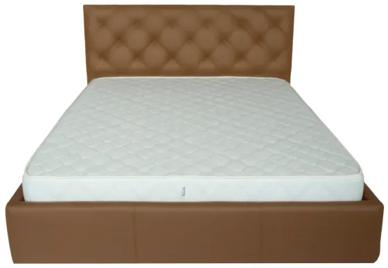 Ліжко Двоспальне Bristol Comfort 160 х 190 см Fly 2213 A1 З підйомним механізмом та нішою для білизни Світло-коричневий Київ