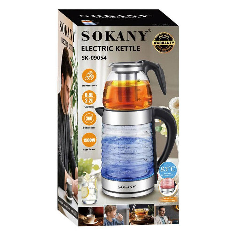 Електрочайник із заварником 2,2л SBR Київ - фото 10