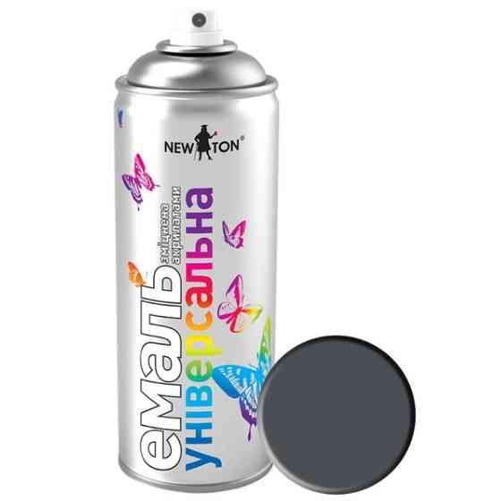 Емаль універсальна 400мл 7024 темно-сірий аерозоль NEW TON Житомир