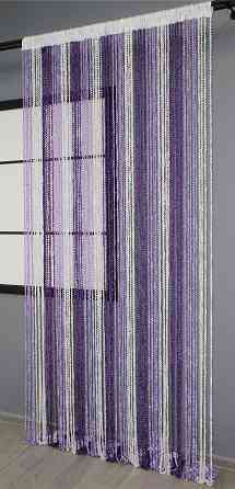 Шторы-нити спираль с люрексом Сиреневый с бело-фиолетовым 300х300см 1 шт (61-023) Киев