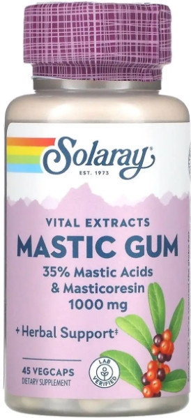 Смола мастикового дерева Solaray Mastic Gum 1000 мг 45 капс Київ - фото 1