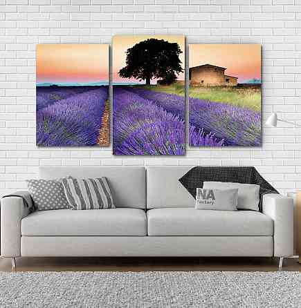 Модульна картина Будинок Лаванда Art-50_3 Київ