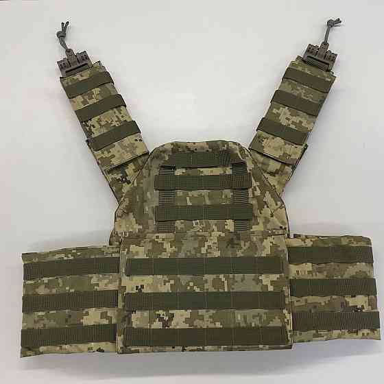 Плитоноска Plate Carrier зі швидким скиданням IRR Cordura 500 D Піксель ММ-14 (olive) Запоріжжя