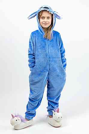 Детская пижама кигуруми детский и подростковый, Стич, пижама-комбинезон домашний топ Крохатушка одяг Киев