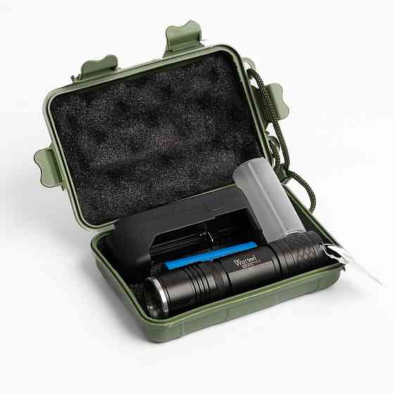 Тактичний акумуляторний світлодіодний ліхтар Watton WT-313, ручний поліцейський ліхтарик в алюмінієвому корпусі Кам'янець-Подільський