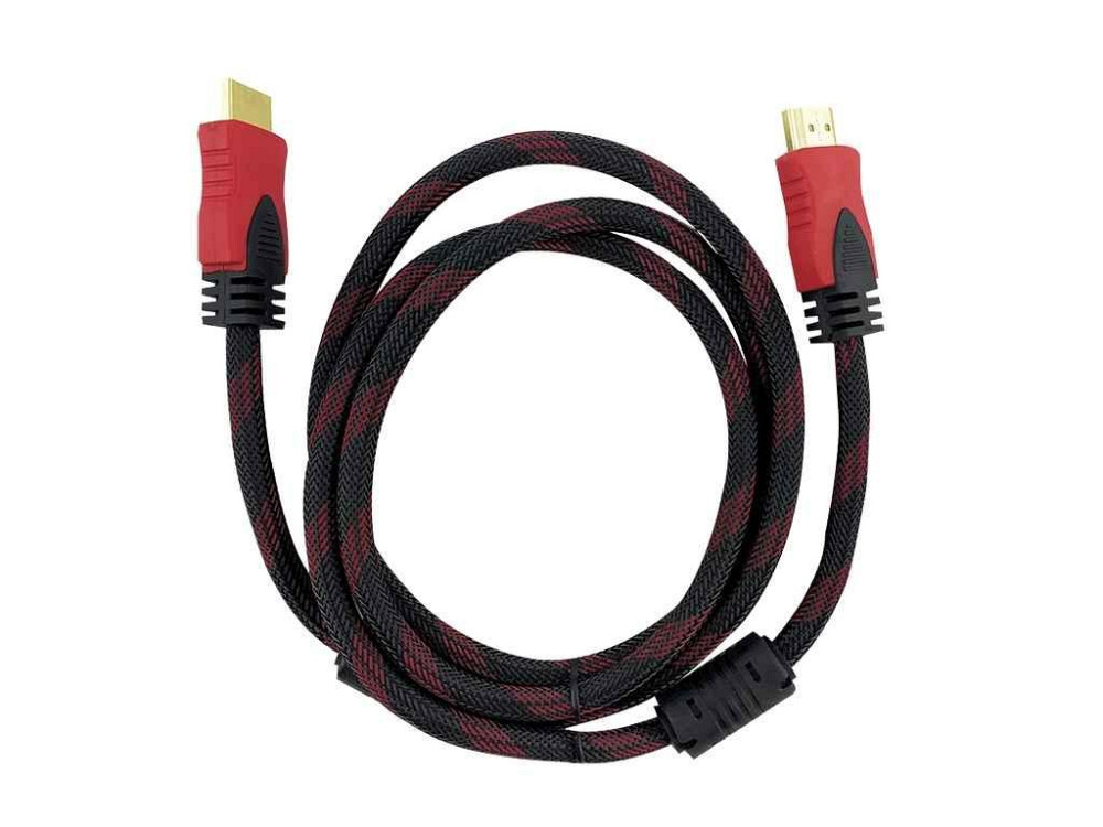 Кабель HDMI-HDMI V1.4 тканевий 1,5м ТМ Gerlax Київ - фото 1