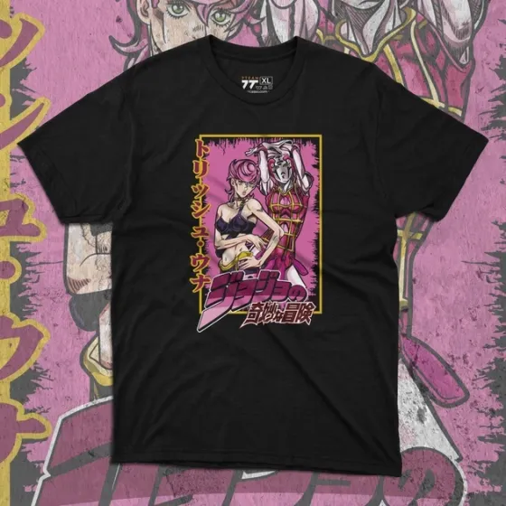 Футболка для подростка мальчика с принтом Джо Джо Триш Уна Размер 160 Anime10626 Днепр