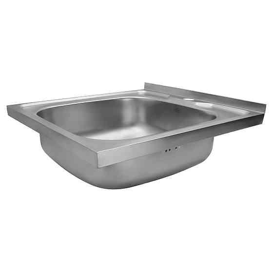 Кухонная мойка накладная с нержавеющей стали Kroner KRP Satin - 50х50 (0.6 мм) Киев