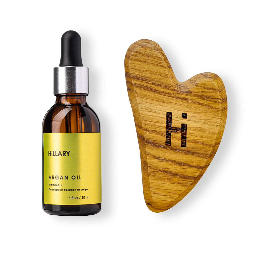 Скребок гуаша для лица деревьев| отталкивающий + Органическое аргановое масло Киев - изображение 8