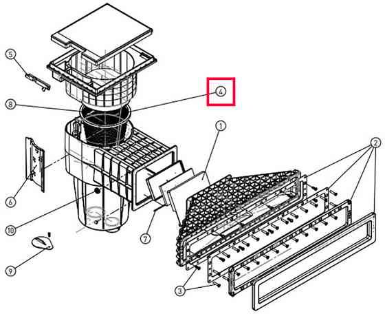 Сетчатая корзина X-Line для скиммера Hayward X-Pro 600 (3 л, с ручкой) Киев
