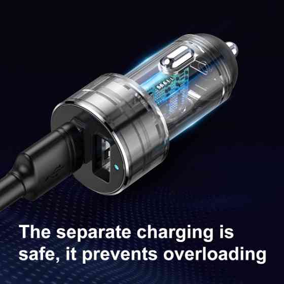 Автомобільний зарядний пристрій Baseus 2 USB 3.1A + 2 Прикурівка 80W CRDYQ-01 (Чорний) Миколаїв