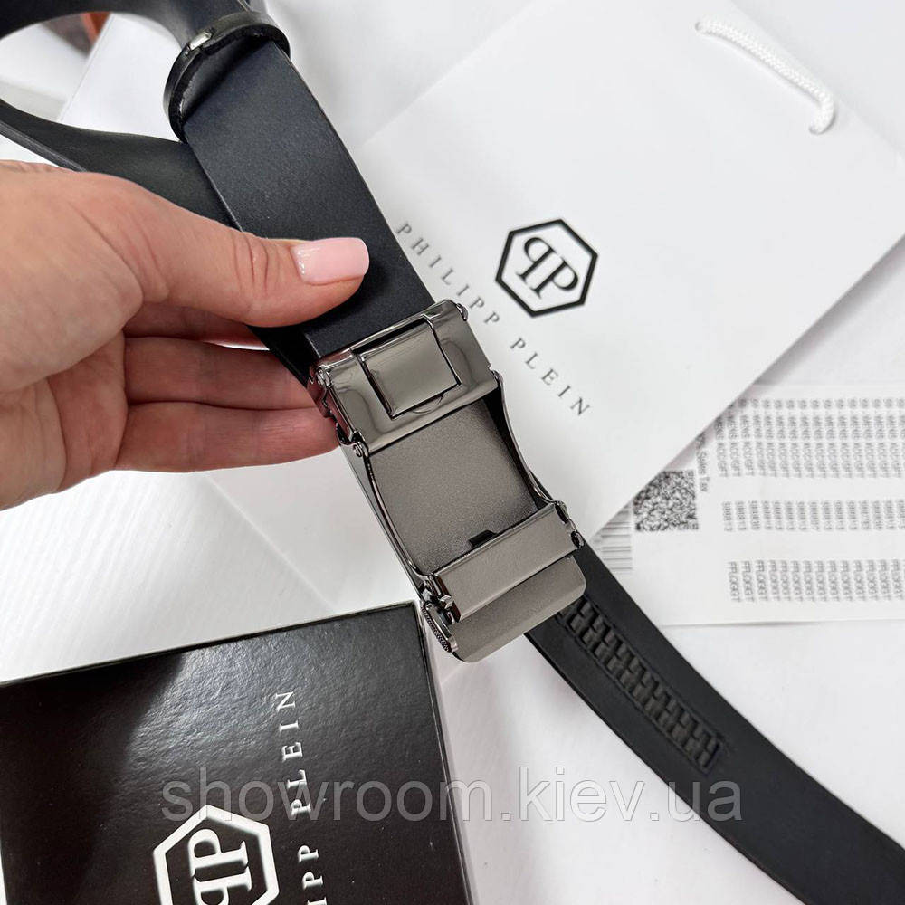 Мужской кожаный ремень автомат Phillip Plein (2003) Киев - изображение 6