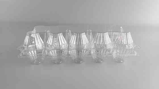 Упаковка для куриных яиц 10 ячеек прозрачная облегчённая ПЭТ (50 шт) — тара для хранения и транспортировки Харьков