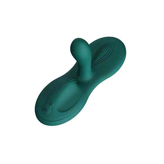 Sit-on-top смарт-вібратор Zalo – Flora Smart Vibrating Pad Turquoise Green, 9 моторів Sex Aura Київ