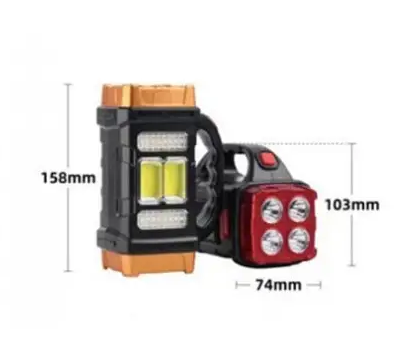 Ліхтар-павербанк HB-2678 на сонячній батареї, 2400 мАг, 4 режими, водонепроникний, портативний Одеса - фото 4