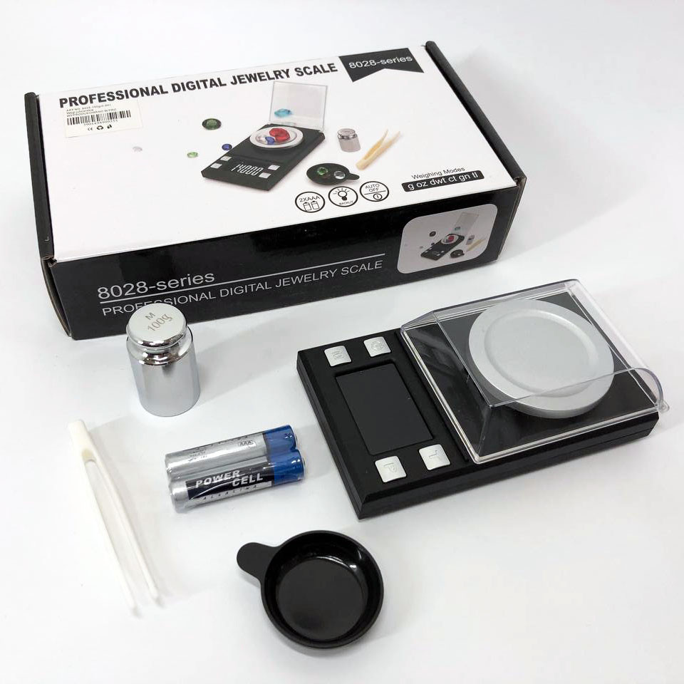 Ваги для вимірювання ваги коштовностей 100г, 0.001г точность Кишенькові на батарейках MA-48 Львів - фото 9