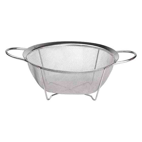 Zhongjing Друшляк з двома ручками 22 см дрібнокомірчаста сітка з нержавіючої сталі HP-19-2-22CM Коломыя