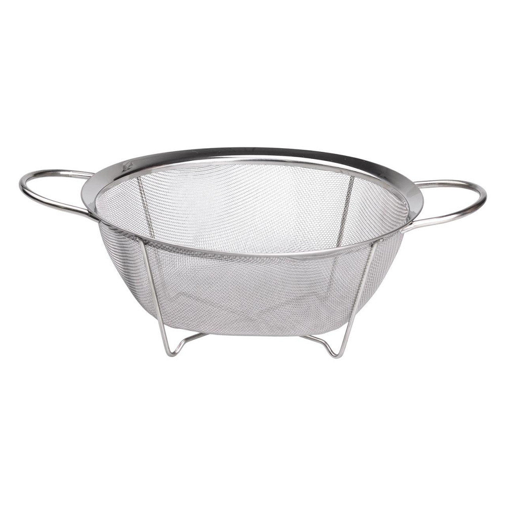 Zhongjing Друшляк з двома ручками 22 см дрібнокомірчаста сітка з нержавіючої сталі HP-19-2-22CM Коломыя - изображение 1
