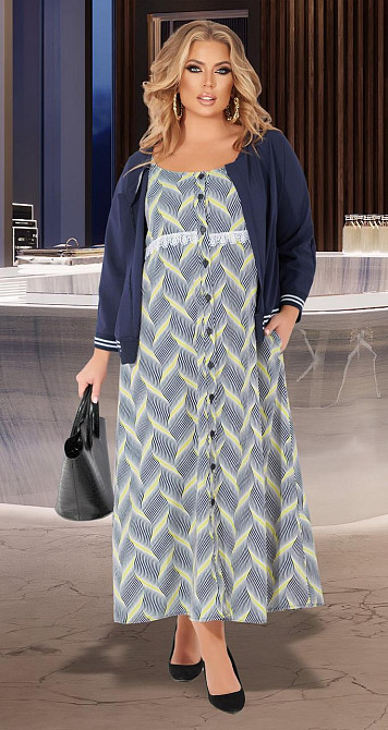 Стильний костюм із платтям великого розміру (52) Київ - фото 2