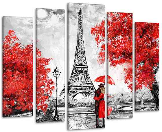 Модульна картина Париж Пара Art-171_5 Київ