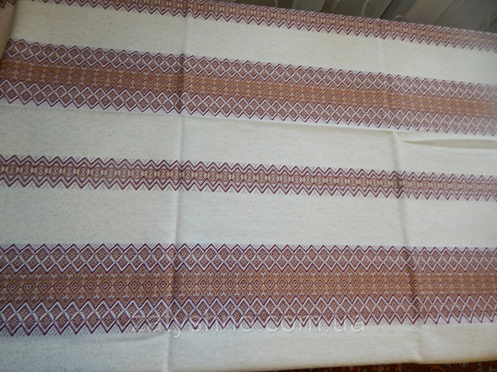 Кавова вишита скатертина льон Київ - фото 6
