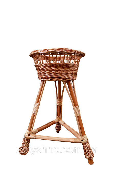 Подставка плетеная из лозы для цветка Киев - изображение 1