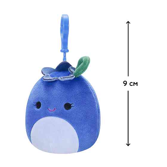 М'яка іграшка на кліпсі Squishmallows – Чорниця Блубі (9 cm) Дніпро