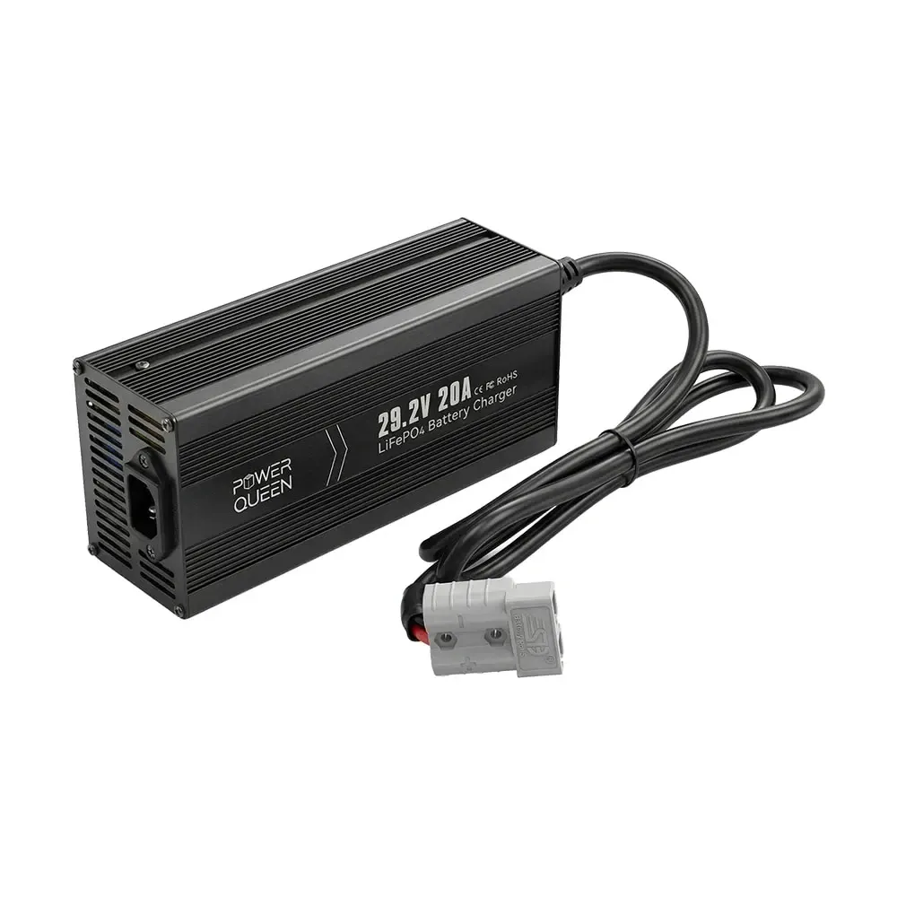 Зарядний пристрій для акумуляторних батарей LiFePO4 29.2V/20A Power Queen P24V20A-BCHA-MINI-X (44-00530) Київ - фото 10