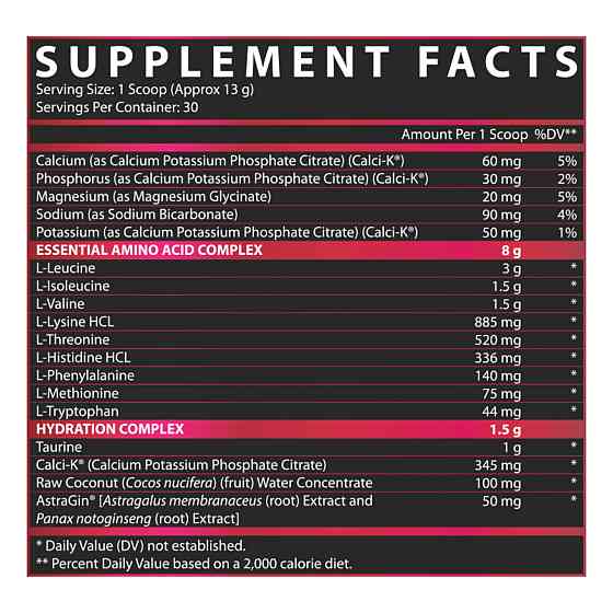 EAA Hydration - 30srv Fruit Punch Луцьк