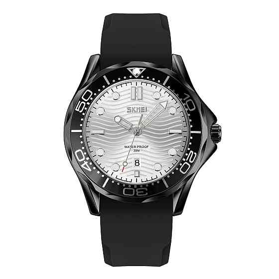 Skmei 9276PBKSI Black-Silver Silicone strap SALE SBR Киев